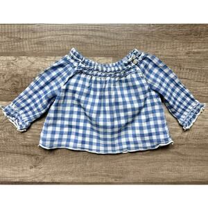 babyGap Royal Blue Gingham Shirt